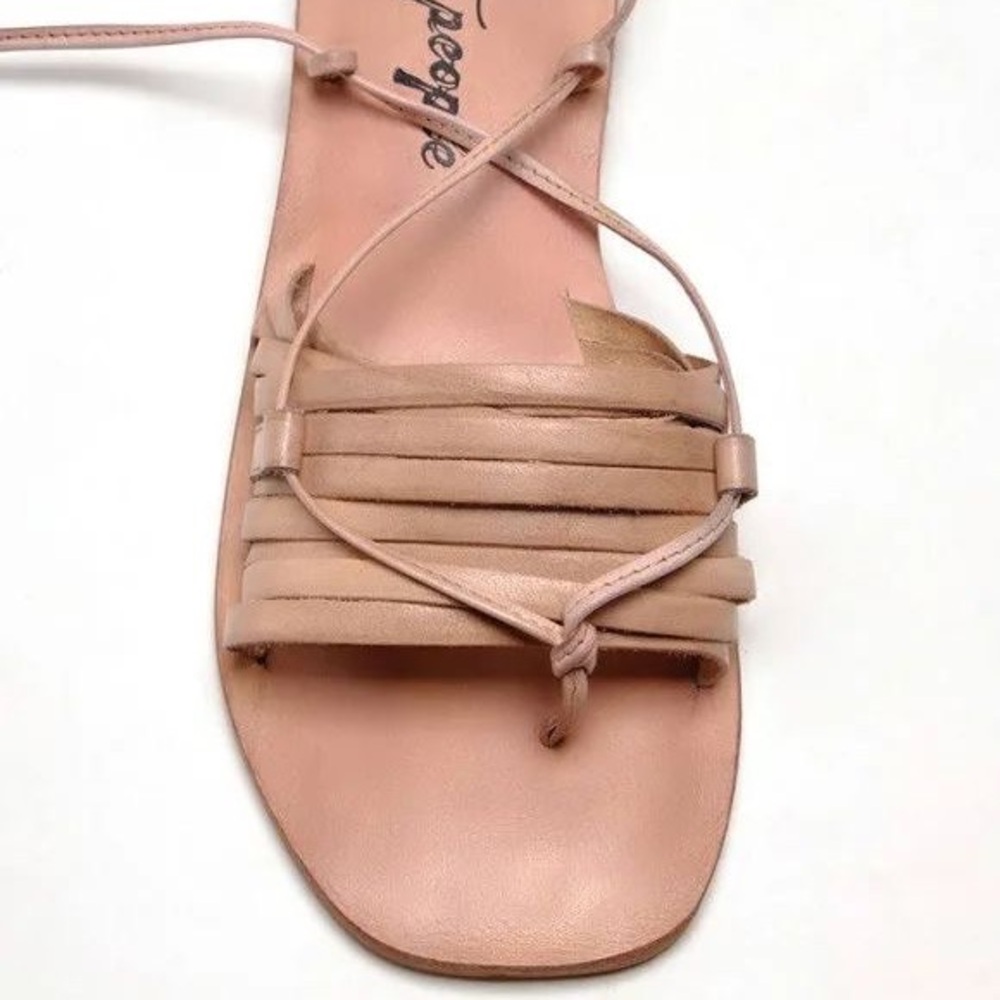 Free People Tan Sandals Minimalist Design